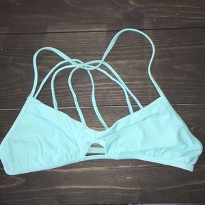 Hollister light blue bikini top